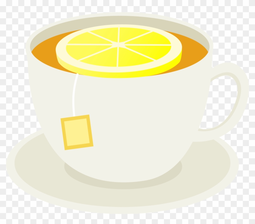 Cup Clipart Yellow Tea - Tea And Lemon Clipart #194947