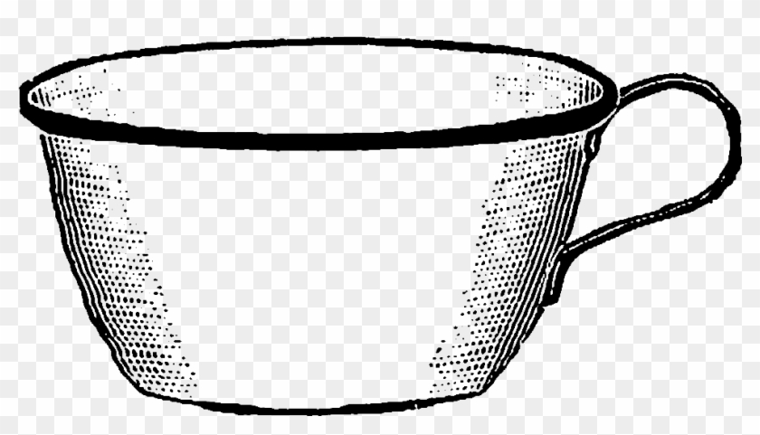 Clip Art Are Of Antique Coffee Mugs - Digital Stamp #194988