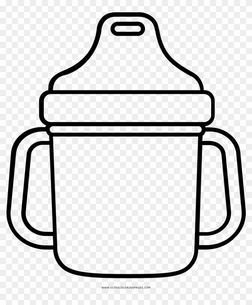 Sippy Cup Coloring Page - Sippy Cup Clip Art #195078