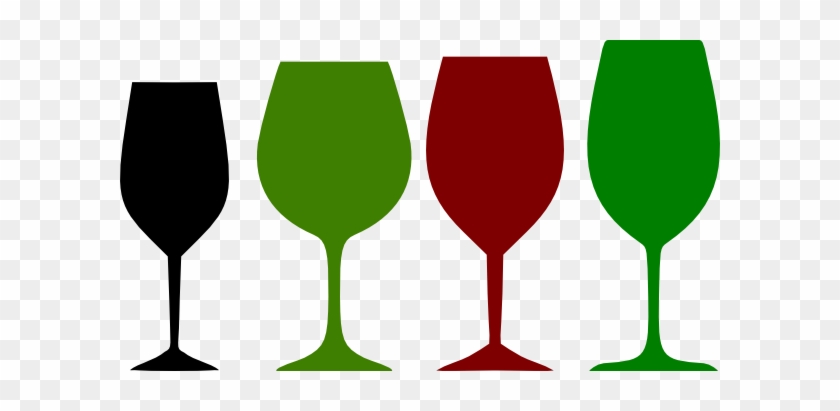 Glasses Clipart Red Wine Glass - Green Wine Glass Clipart #195103