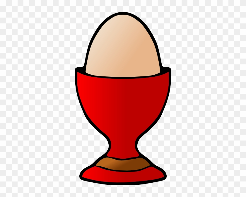 Egg Cup Red Clip Art - Egg Cup Clip Art #195191