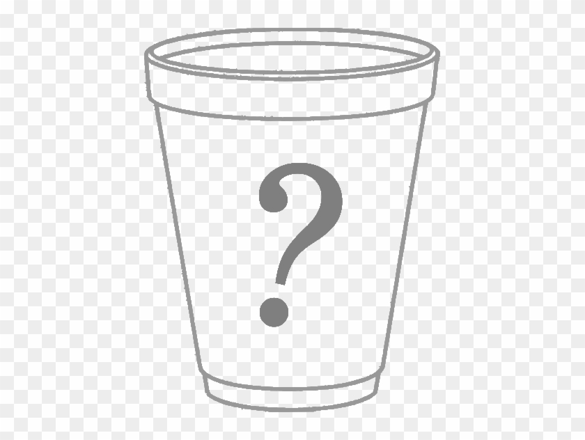 Custom Cups Delivery Contact Us Hours About Us Returns - Styrofoam Cup Black And White Clipart #195199