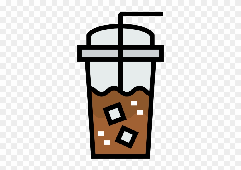 Iced Coffee Free Icon - Iced Coffee Clipart Png #195247