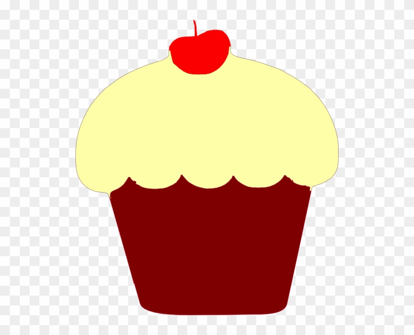 Red Velvet Cupcake Clip Art At Clker - Red Velvet Cupcake Clipart #195290