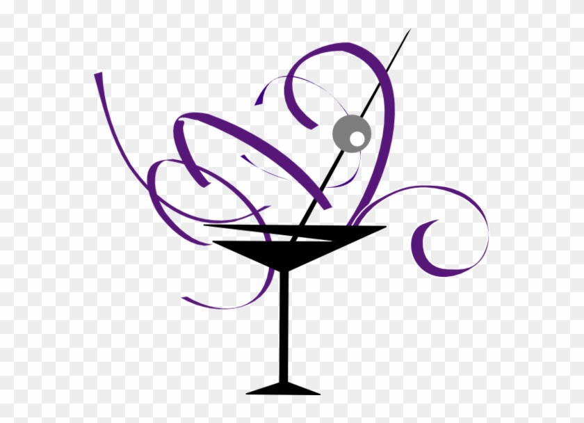 Martini Glass Cocktail Glass Clip Art Vector Free Clipart - Cocktail Glass Clip Art #195440