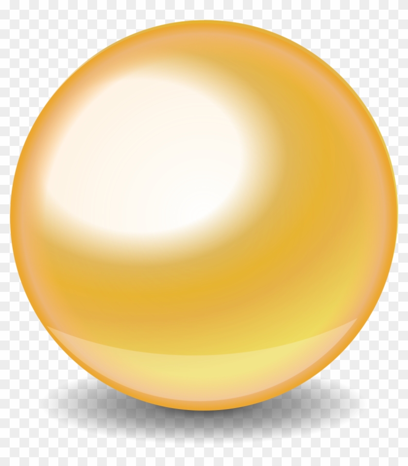 Clipart Of Small Ball Golden - Golden Ball Transparent Background #195463