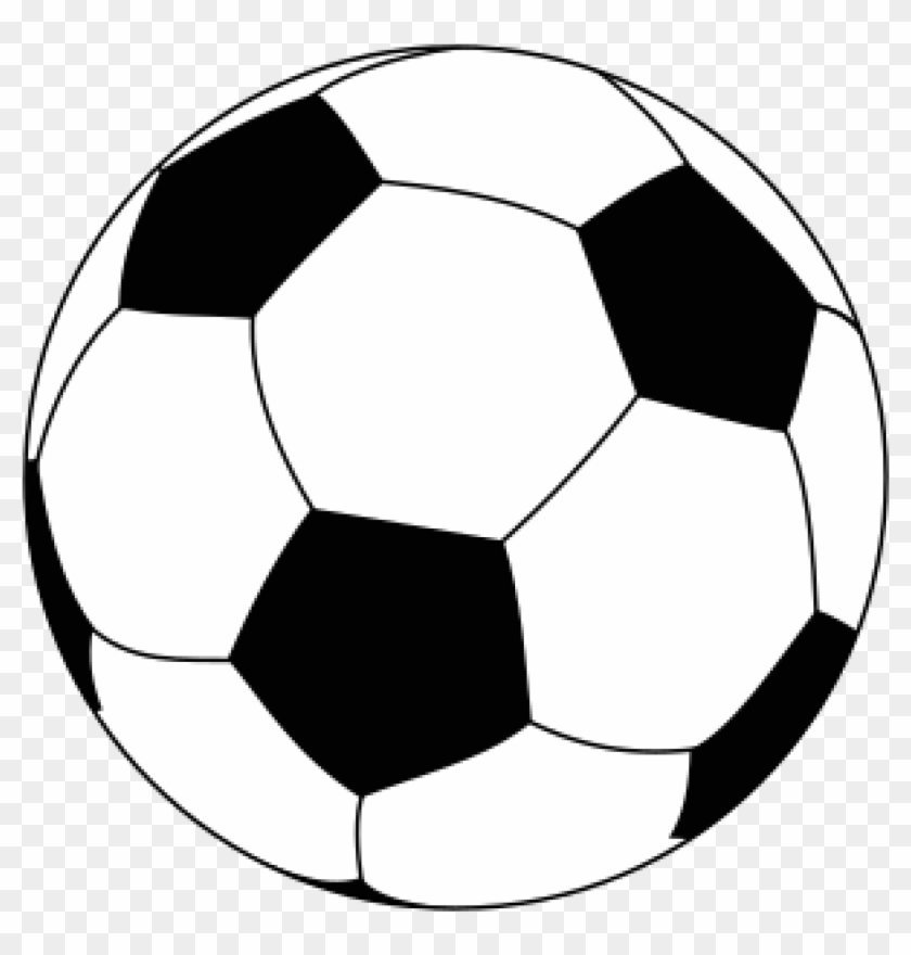 Football Black And White Football Clipart Images - Soccer Ball Drawing Png #195534