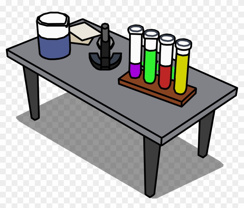 Laboratory Desk Sprite 006 - Lab Table Clip Art #195558