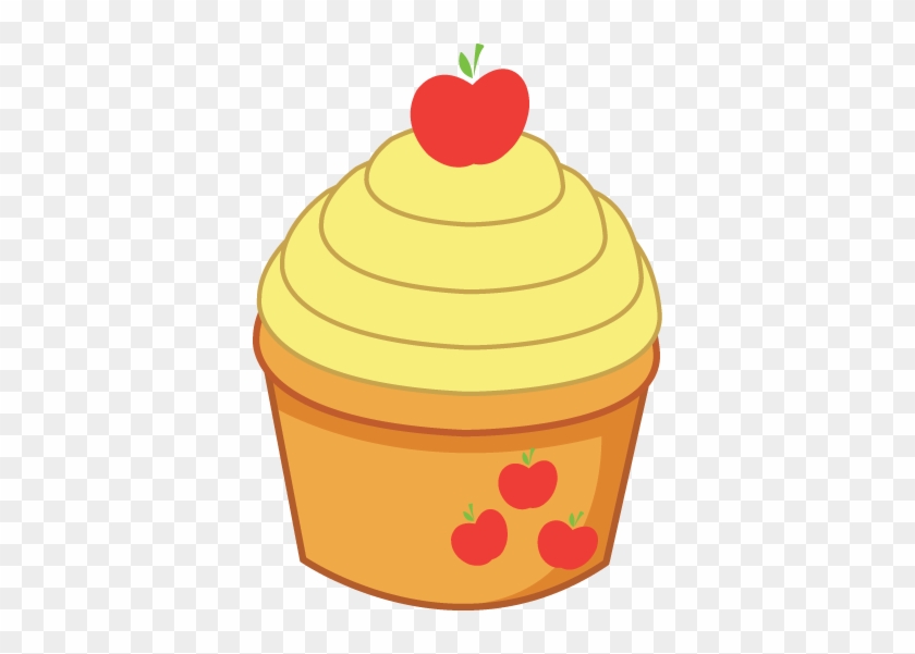 Applejack Cupcake By Shadowfoxgraphics On Deviantart - Apple Muffin Clipart #195644