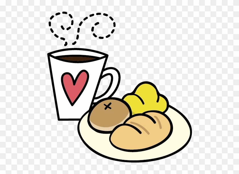 Breakfast Coffee Food Bread Clip Art - Café Da Manhã Desenho #195681