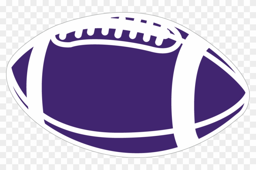 Purple Football Clipart - Purple Football Clipart #195684