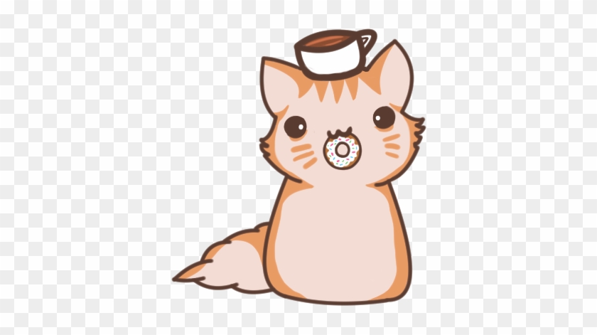 Donut The Coffee Cat - Cartoon #195833