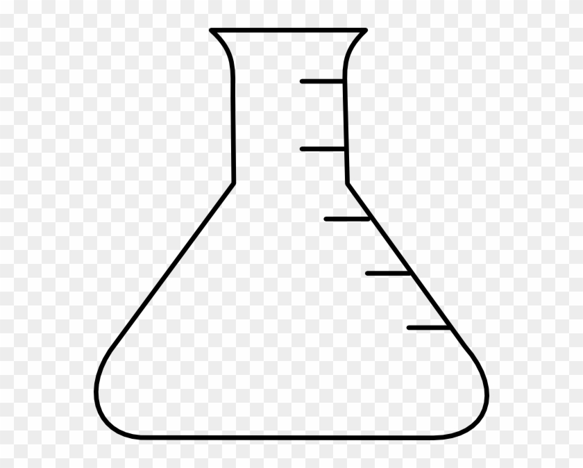 Empty Erlenmeyer Flask Clip Art At Clker Com Vector - Erlenmeyer Flask Clip Art #195924