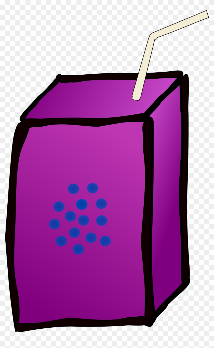 Free Juice Box Free Coffee - Grape Juice Box Clipart #196041