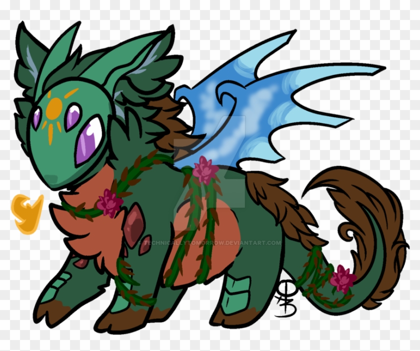 Winter-sunflower Teacup Dragon Kurion Offspring By - Cartoon #196053