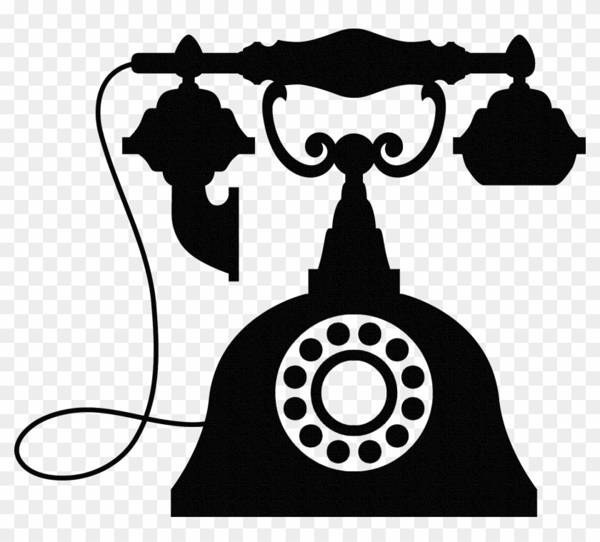 Vintage Telephone Wall Sticker, Old Phone Wall Art, - Factory Clipart #196065