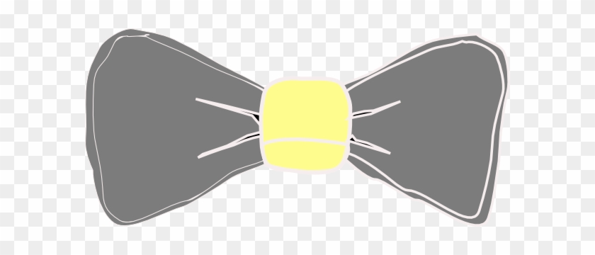 Yellow Clipart Bowtie - Bow Tie Png Grey #196119