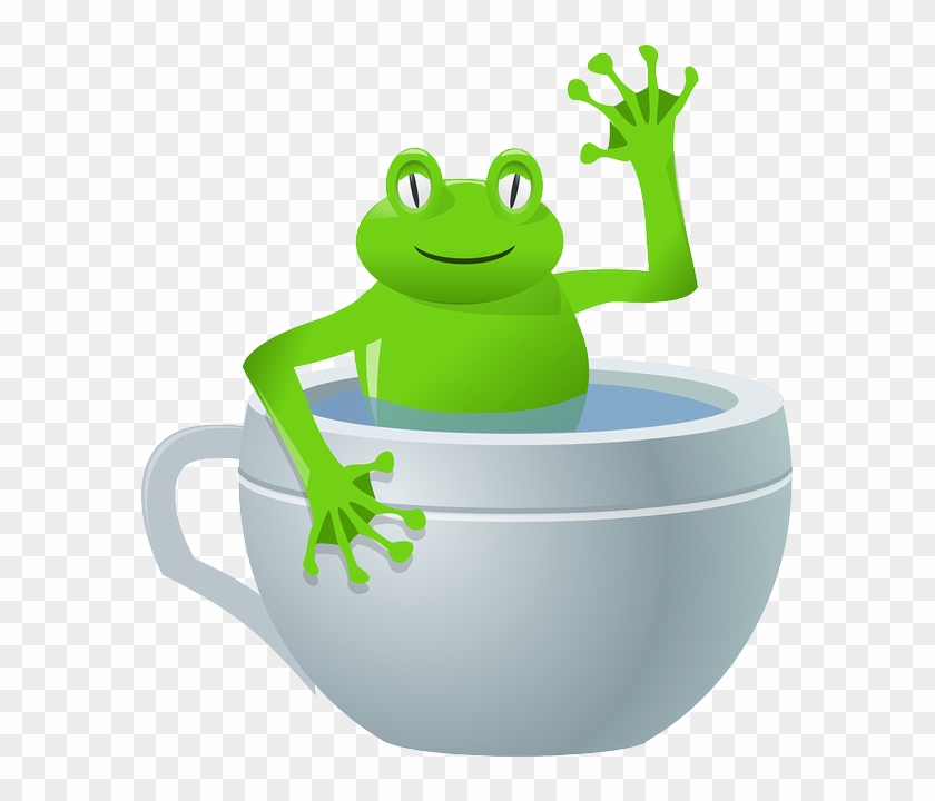 Frogs, Frog, Cup, Cartoon, Mug, Teacup, Drink, Tea, - Frog In A Cup #196163