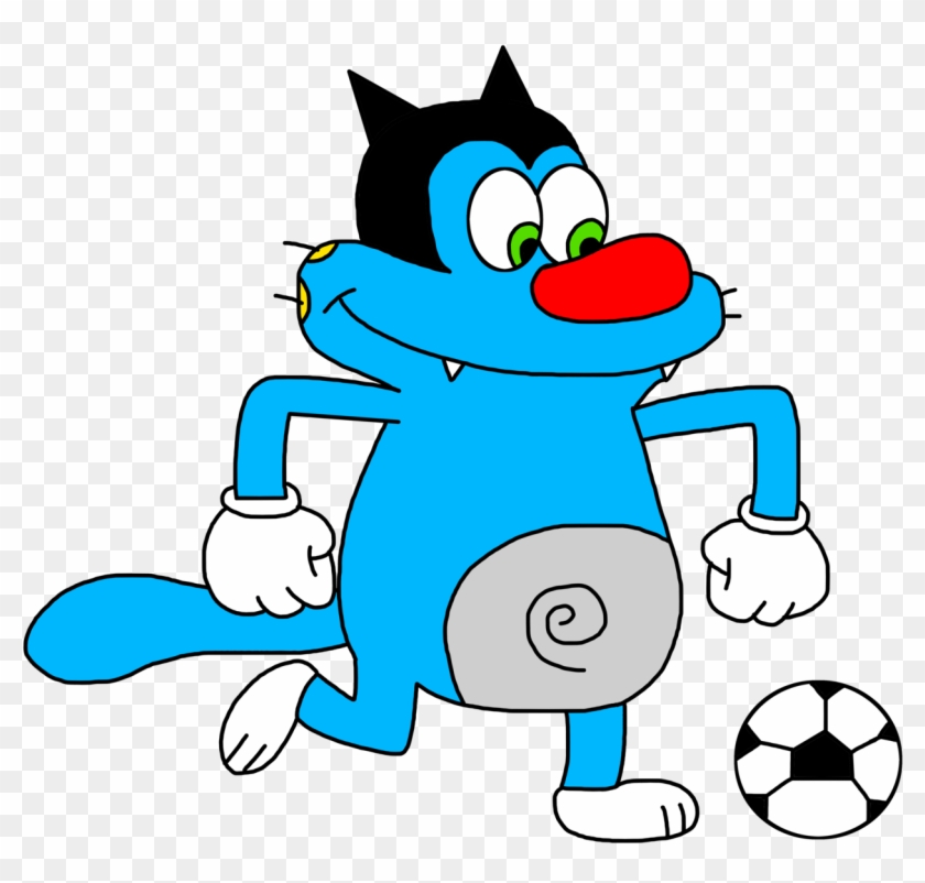 Oggy 2014 Fifa World Cup Cartoon Football Clip Art - Oggy 2014 Fifa World Cup Cartoon Football Clip Art #196194