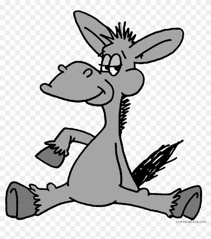 Cartoon Donkey Animal Free Black White Clipart Images - Alamo Heights Independent School District #196201