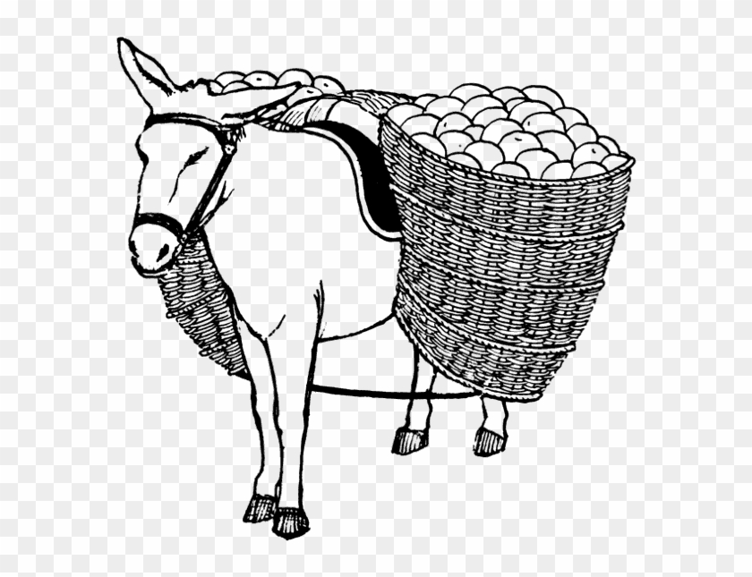 Donkey Free Png Transparent Background Images Free - Load Clipart Black And White #196254