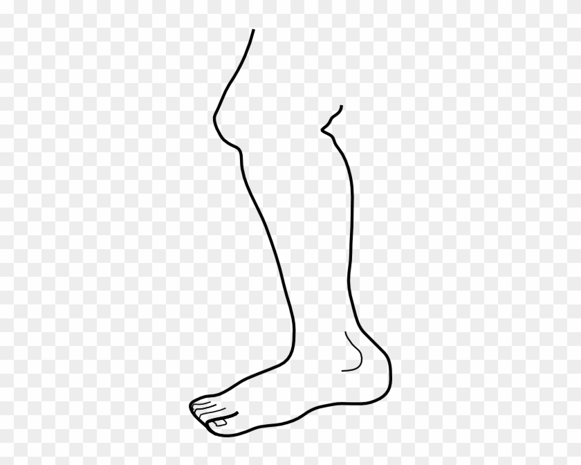 Leg Drawing Clip Art - Leg Black And White #196257