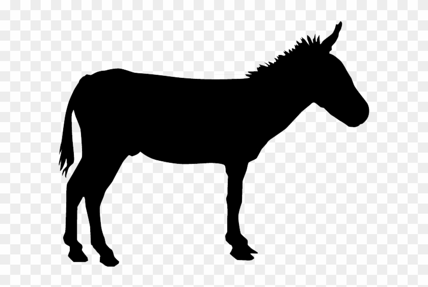 Donkey Silhouette Drawing - Silhouette Donkey Logo Png #196289