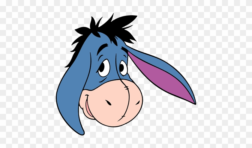 Eeyore Clip Art - Winnie The Pooh Eeyore Face #196303