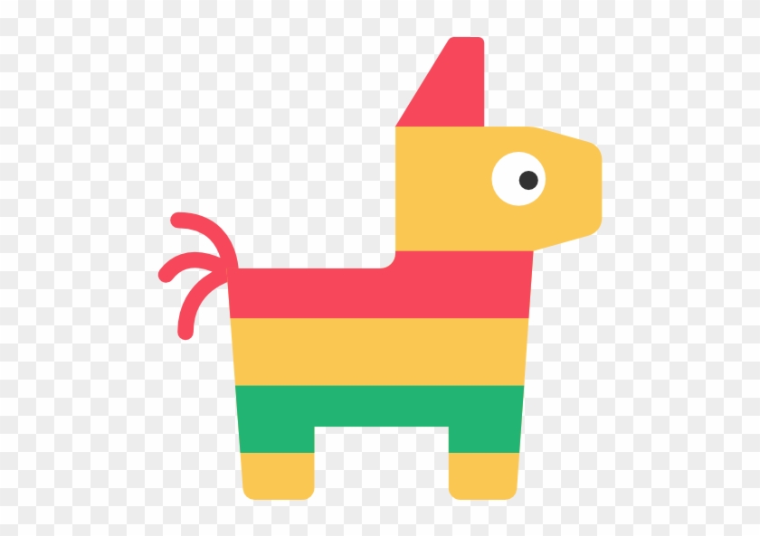 Piñata Free Icon - Mexican Pinata Flat Png #196306