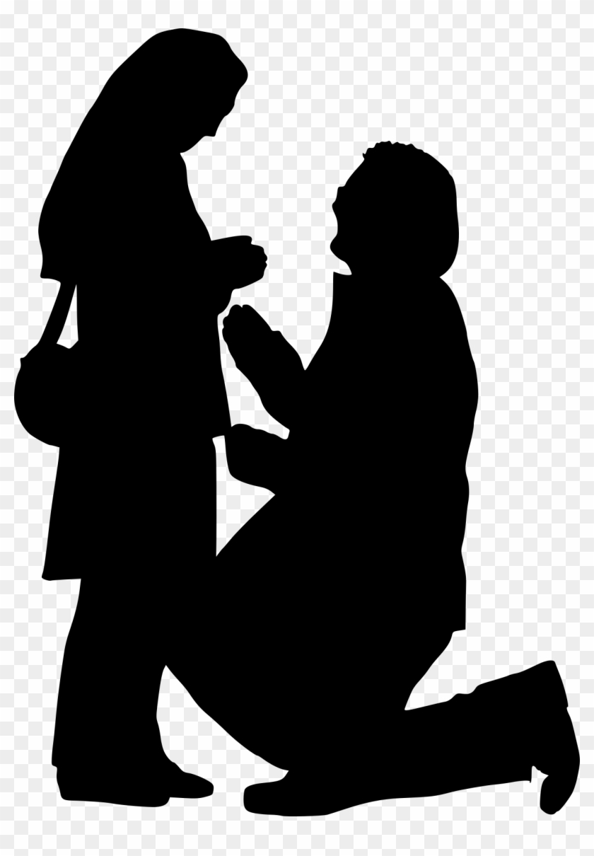 Proposal Silhouette Png - Silhouette #196321