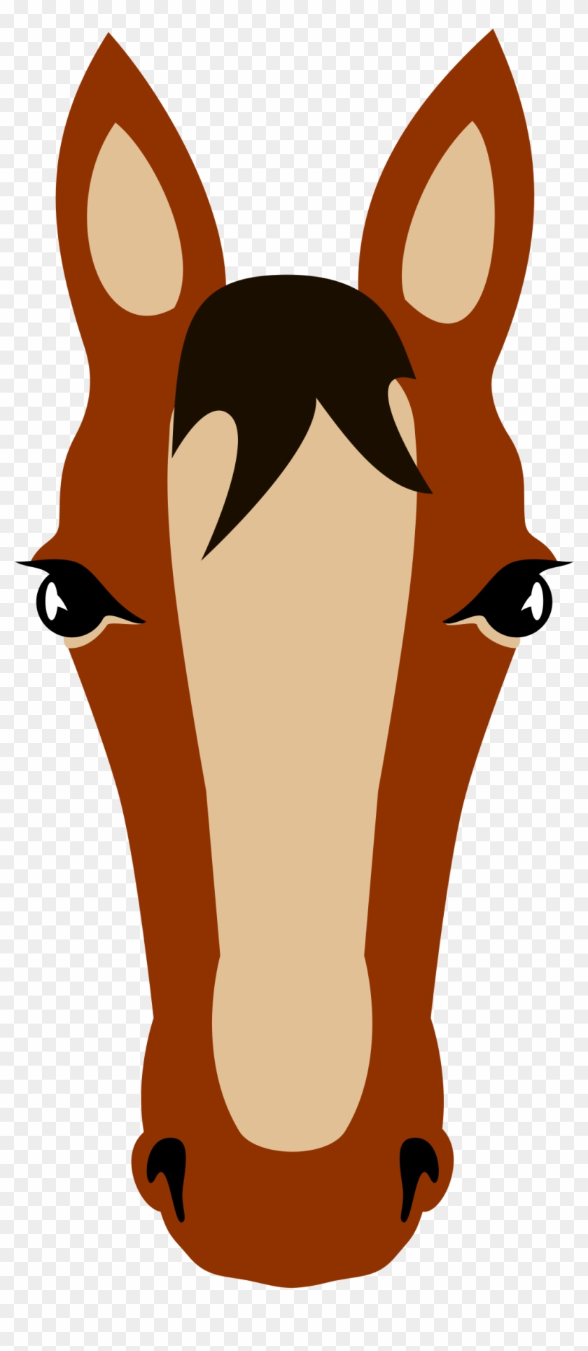 Related Clipart Horse Face - Horse Mask Front Face #196331