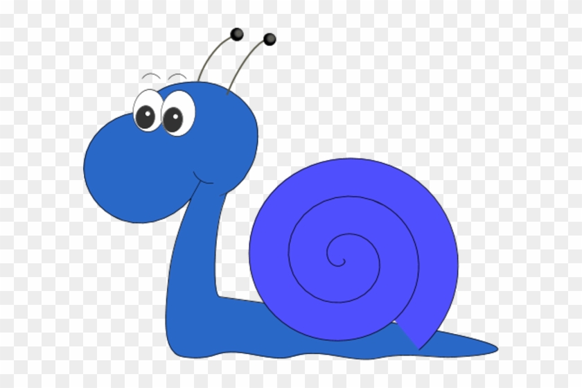 Cartoon Snail Clip Art - Blue Snail Clip Art #196371