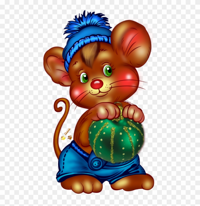 Christmas Mouse With Ornament - Happy Saturday Christmas #196386