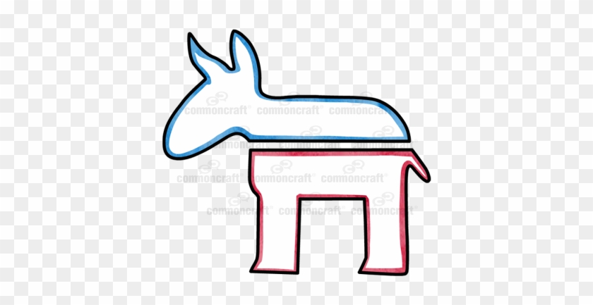 Us Democratic Party Donkey - Us Democratic Party Donkey #196433