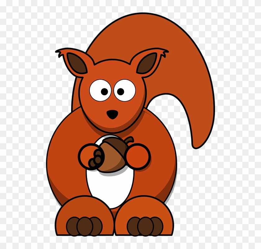 Squirrel Clipart Wild Life - Red Squirrel Clipart #196481