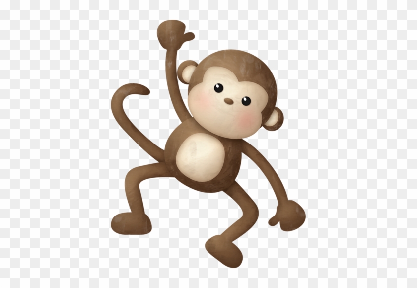 Wild Animals - Clip Art Of Hanging Monkey #196525