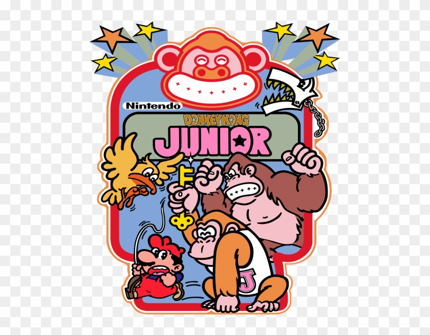 The Side Art For Donkey Kong Junior In The Arcade [the - Donkey Kong Jr Mario #196546