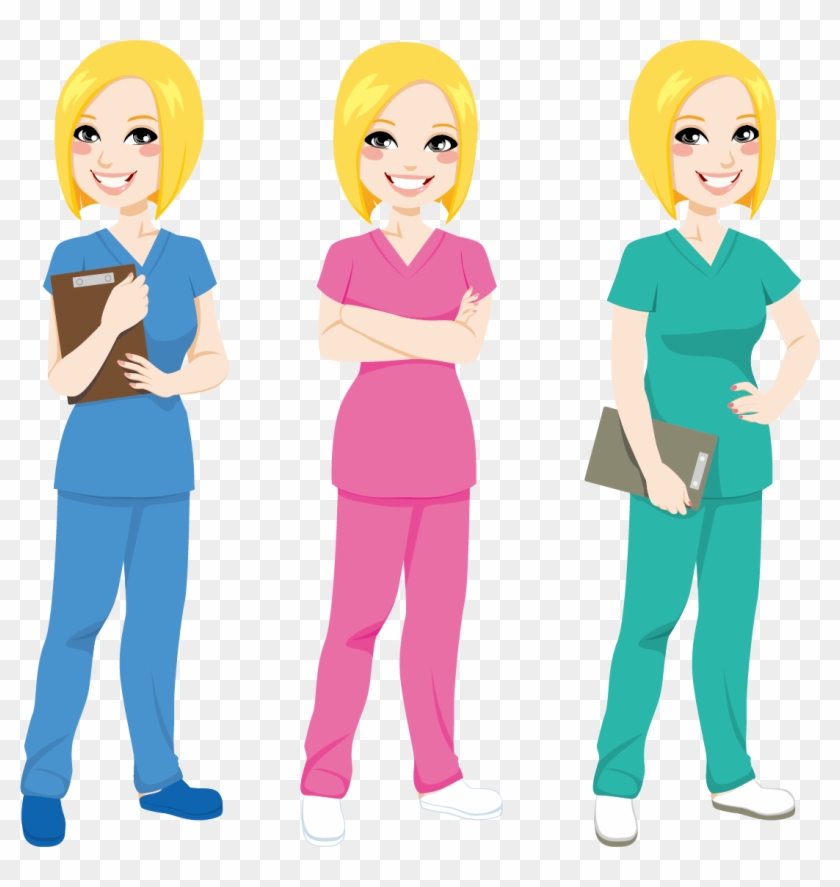 Nursing Cartoon Scrubs Clip Art - Nursing Cartoon Scrubs Clip Art #196600