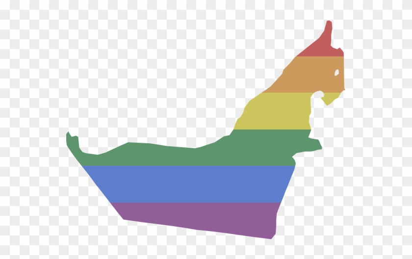 Lgbt Rights In United Arab Emirates - Uae Map For Powerpoint #1185473