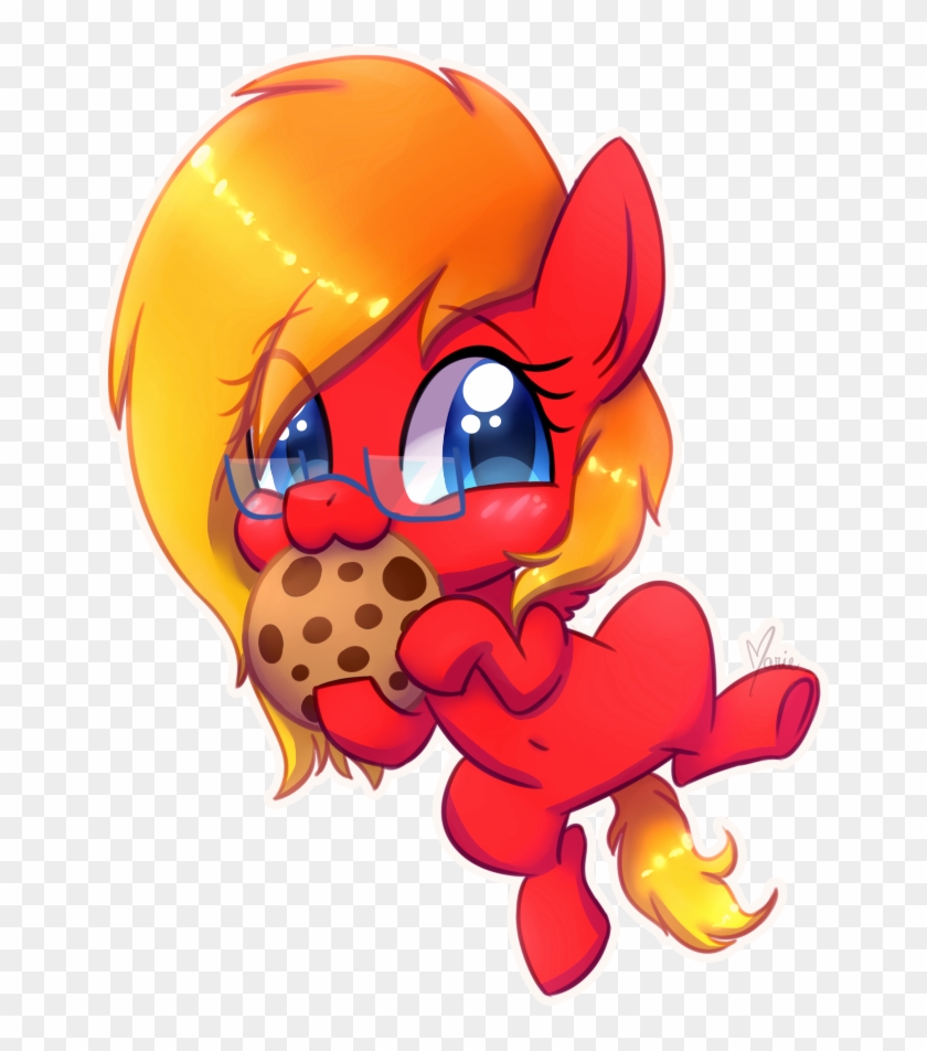 Ghostlymarie, Base, Chibi, Cookie, Cute, Eating, Female, - Filename #1185571