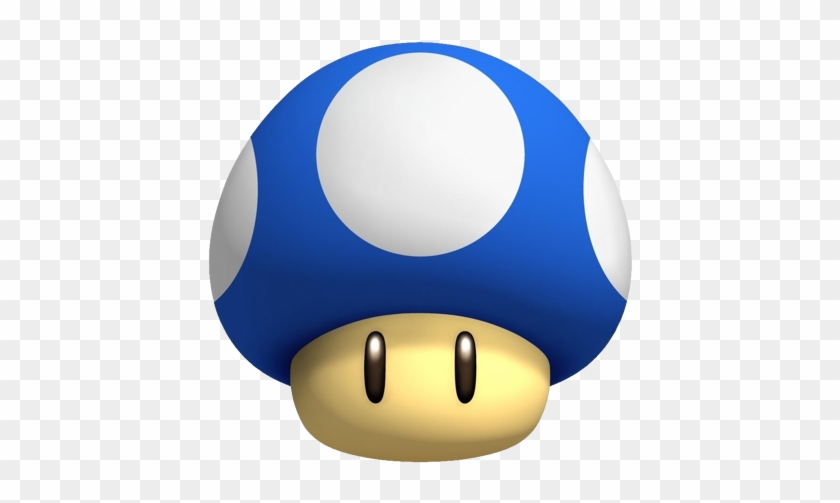 Mini Mario - Super Mario Blue Mushroom #1185635