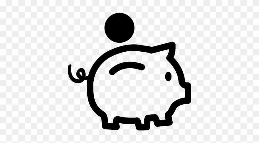 Piggy Bank Vector - Icono Cerdito #1185688