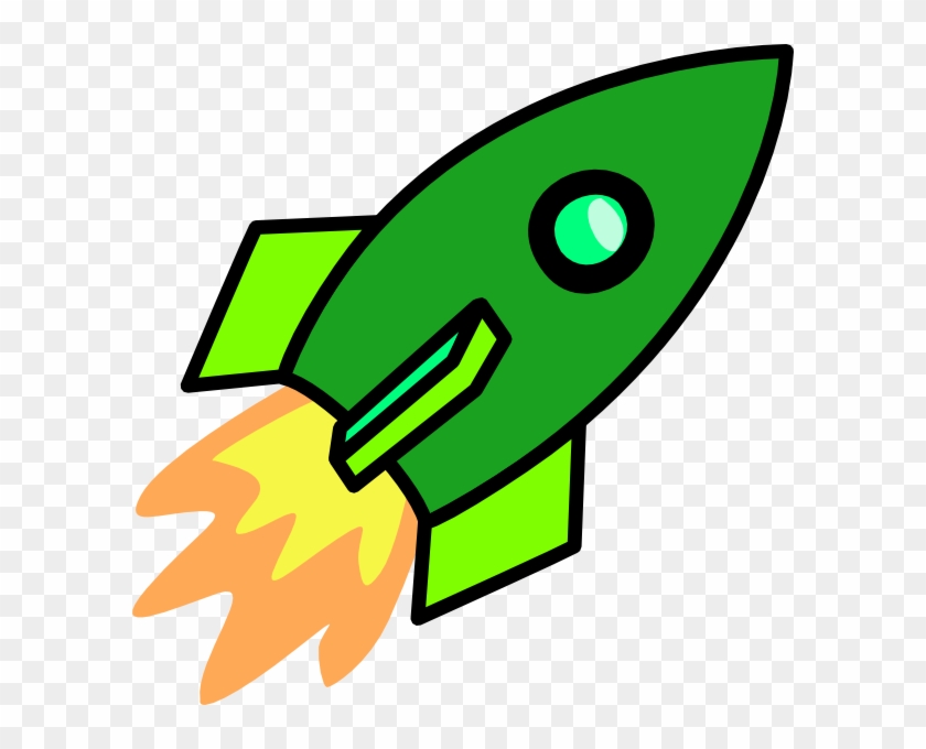 Green Rocket Clip Art - Rocket #1185957