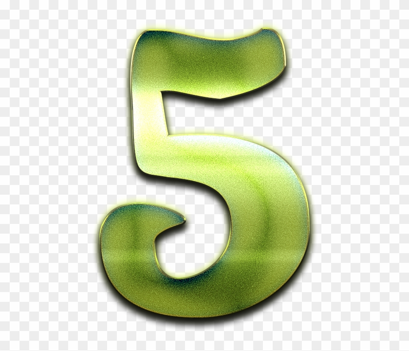 5 Number Green Design Png - Sustainable Design #1185966