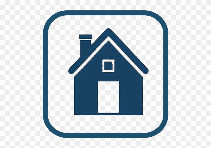 Icon With A Blue House - Home Logo Transparent Background #1185969