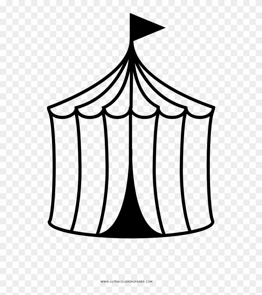 High Quality Image Circus Tent Coloring Pages With - Tenda De Circo Para Colorir #1186001