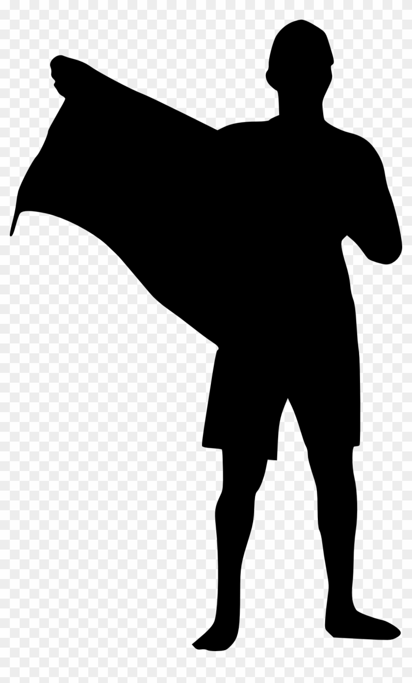 Free Png Person With Flag Silhouette Png Images Transparent - Silhouette #1186010