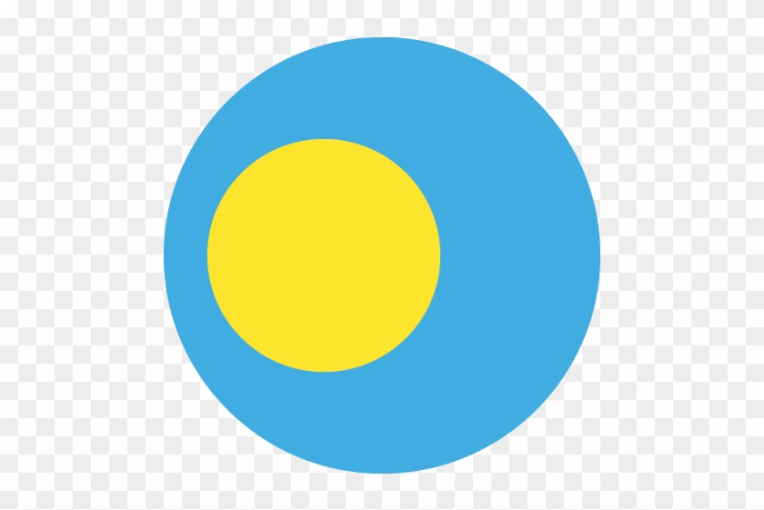 Palau Flag Vector Emoji Icon - Dragon Crest #1186020