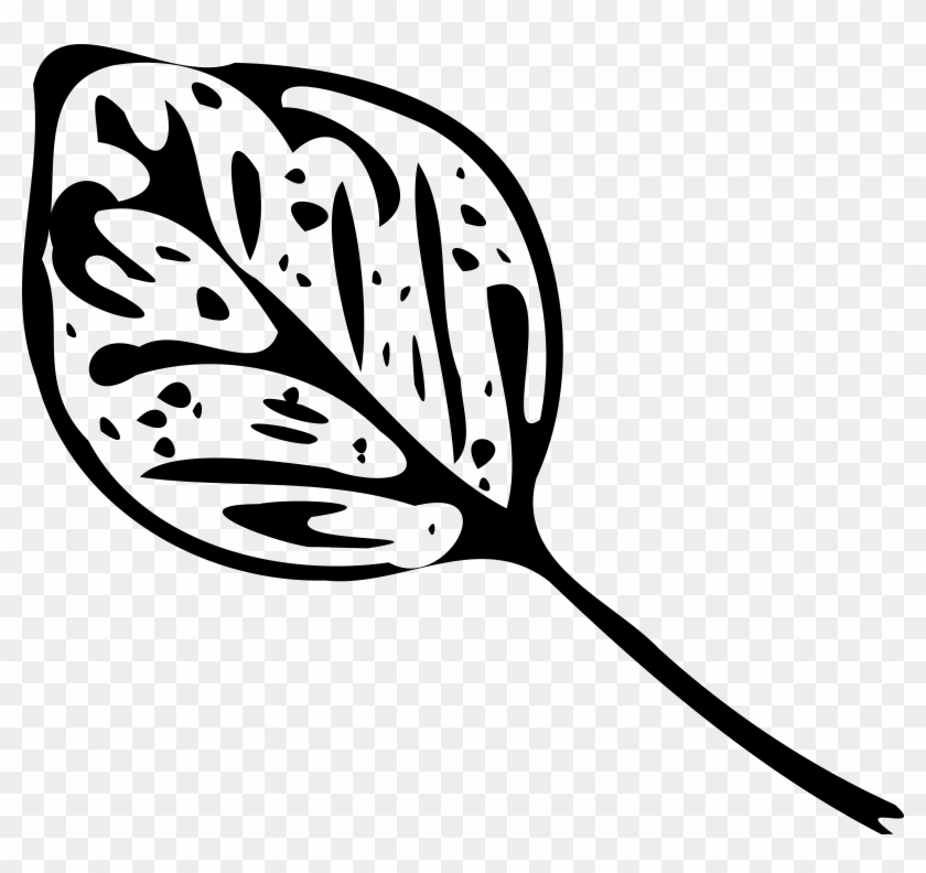 Leaf Png - Vector Design Clipart Png Black And White #1186145