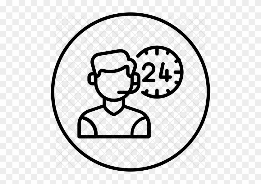 24 Hour Customer Service Icon - Customer Service Png Icons #1186197